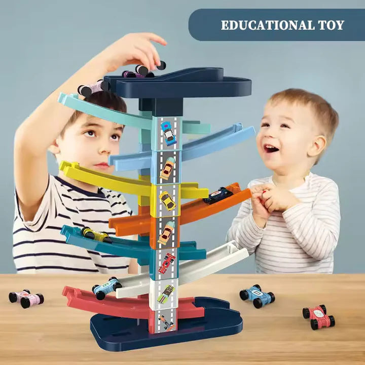 Gliding Railcar Building Blocks Tracks Set | Building Toy 