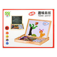 2-in-1 Magnetic Puzzle Drawing Board for Kids