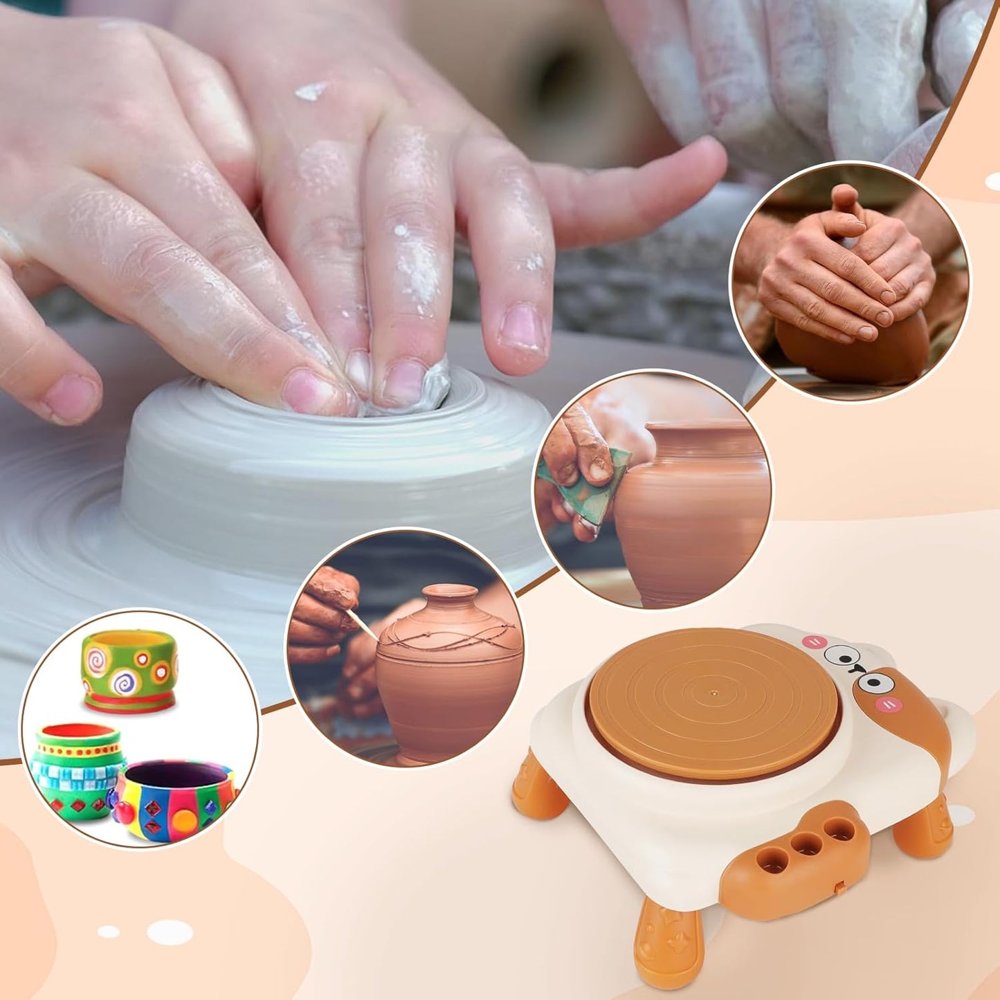 Pussy Cat Ceramic Machine Pottery Kit for Kids