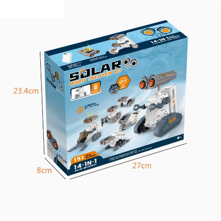 Solar Robot Creation Kit | 14in1 Powered By Sun Robot | DIY STEM 14in1 Robot