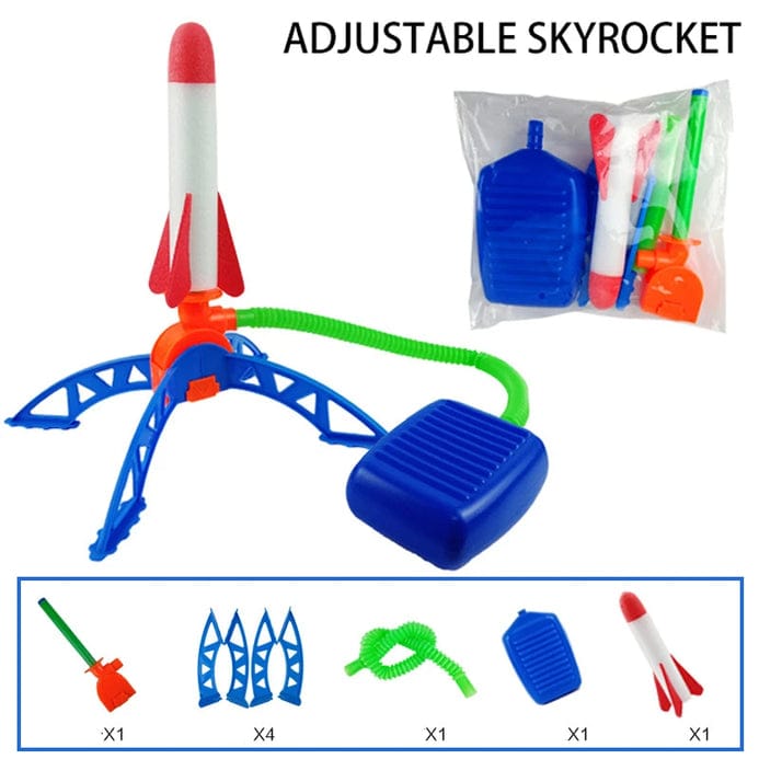 Fun Air Rocket Launcher Toy | Space Rocket Launching With Kick