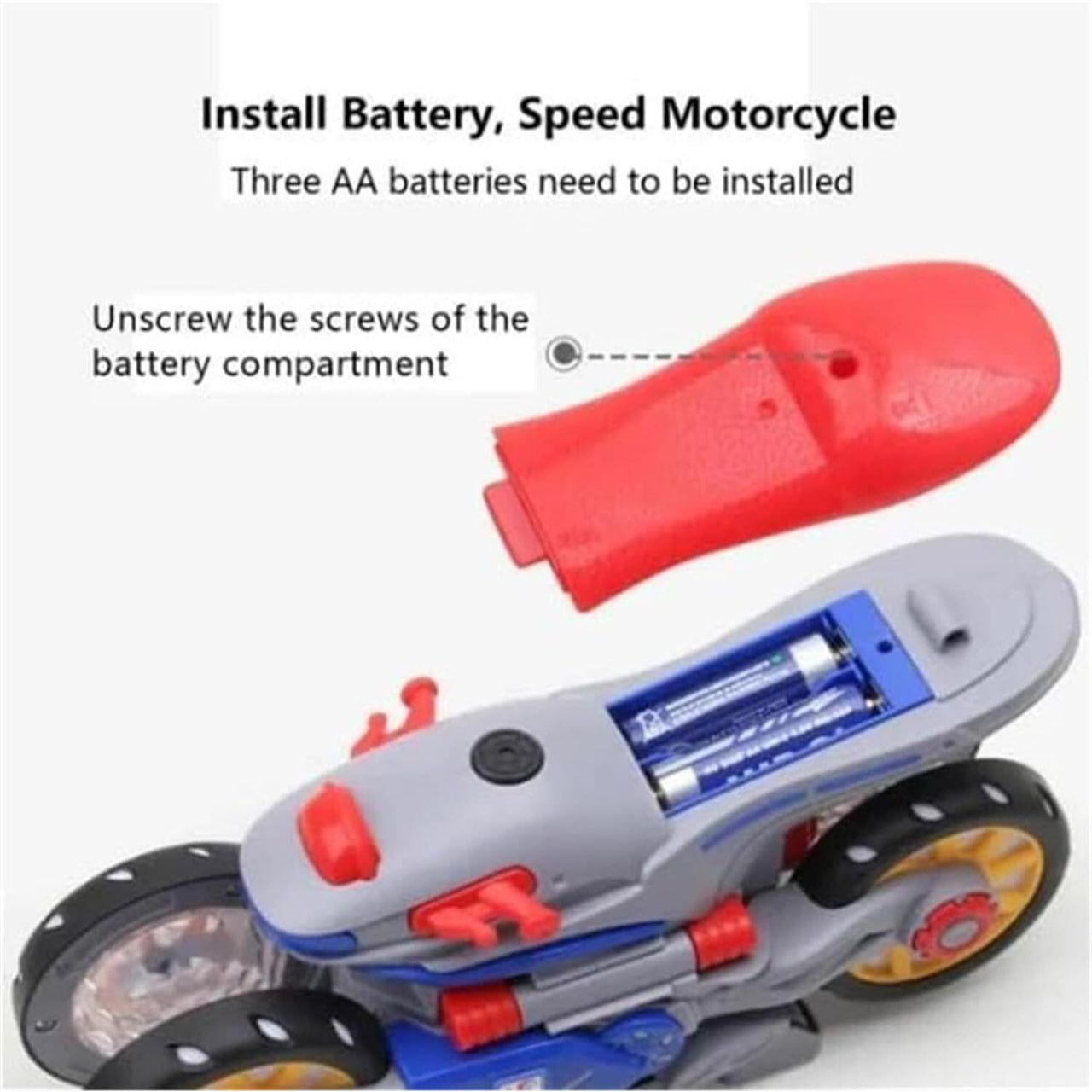 Stop Motor | 360 Rotate Motor Cycle with Lightning Effect