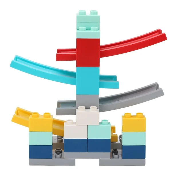 Multifunctional Glider Car Racing Track Building Blocks | 30 Pcs Puzzle Toy