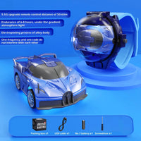 Alloy Mini Racing Car Bugatti | Car Band | Control From Hand Watch