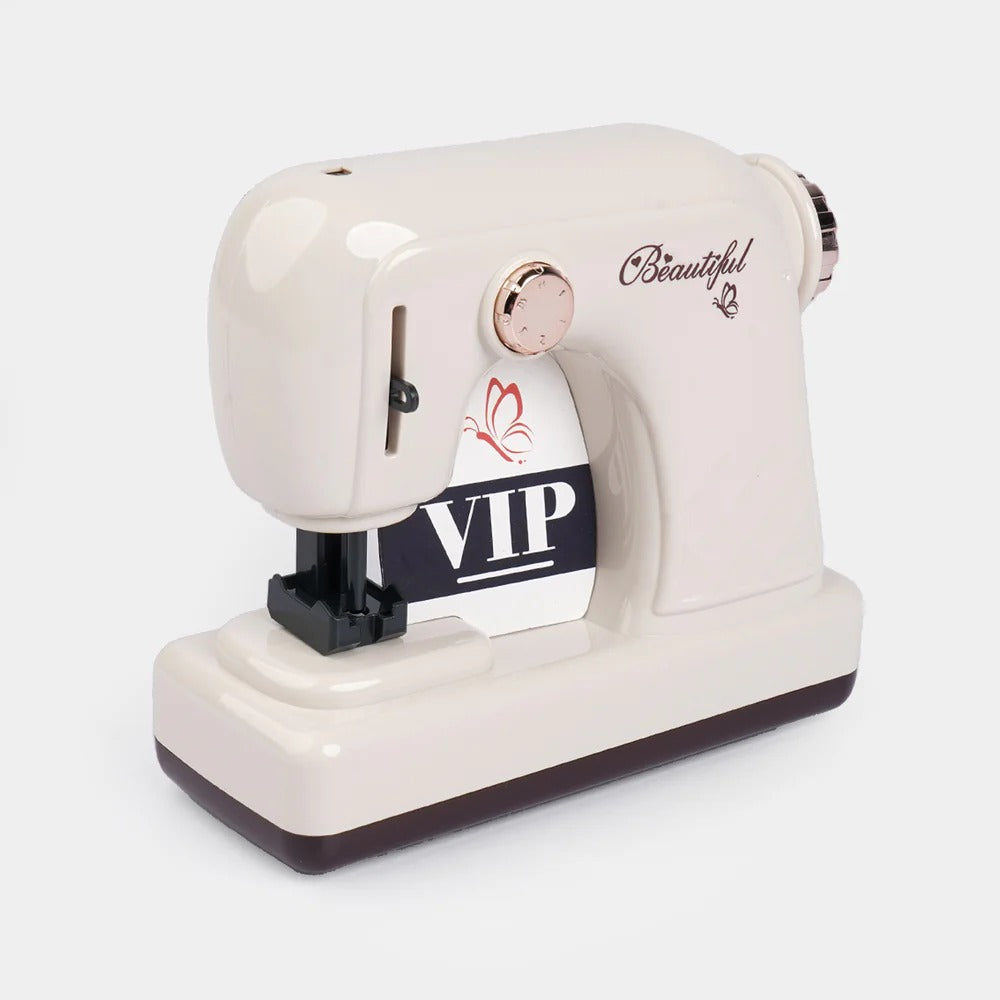 Mini Electric Sewing Machine Toy Set | Pretend Play Sewing Machine for Kids 3+