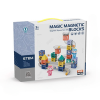 STEM Magic Magnet Blocks | Magnetic Square Run Set