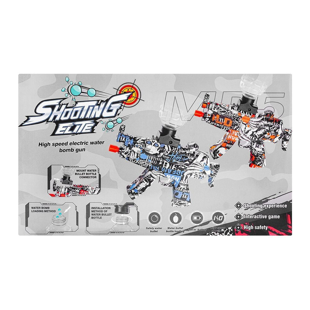 MP5 Electric Gel Ball Blaster | 2-in-1 Auto & Semi-Auto Water Bead Shooter for Teens & Adults