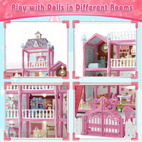 379PCS DIY Doll House Villa 5-Storey 17-Room Playset