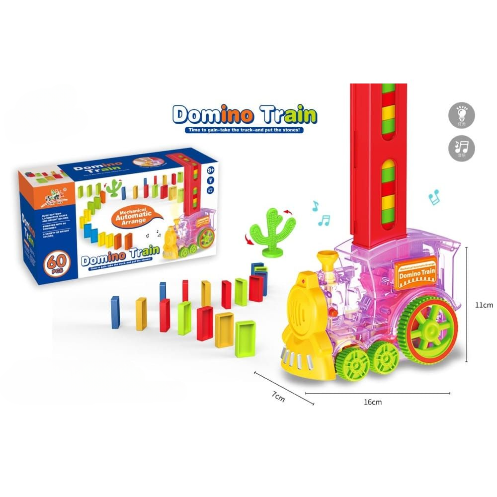 Domino Train Mechanical Automatic Arrange | Domino Toy With Train