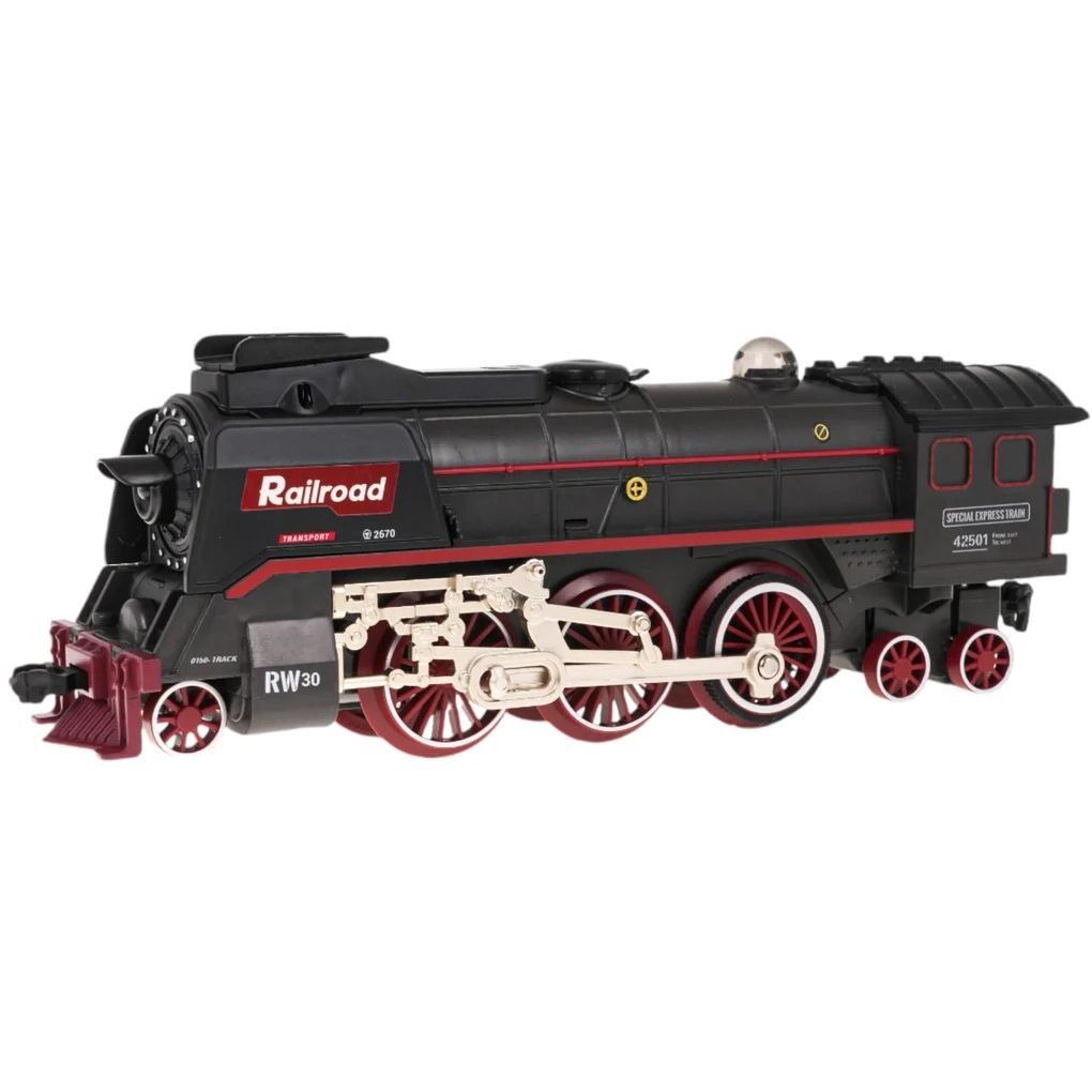 DIY Alloy RC Train Playset with Vintage Railway Track Set