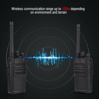 Black Colored Walkie Talkie with 100 Meter Range 