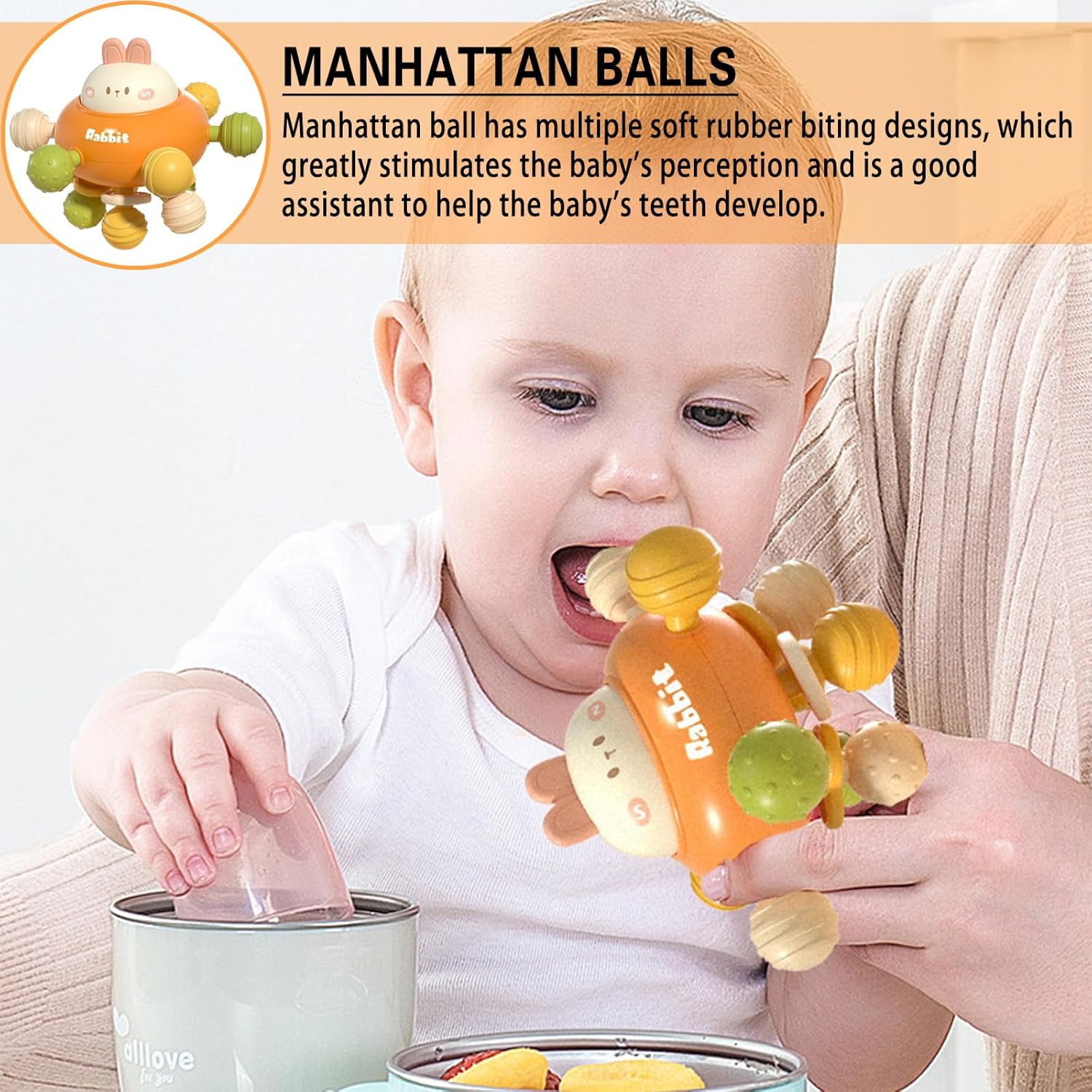Manhattan Ball Rabbit | Multifunctional Toy For Baby 