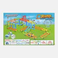 Rapid Variety Railway Racing Track | 95 Pcs Playset With SUV Toy Cars