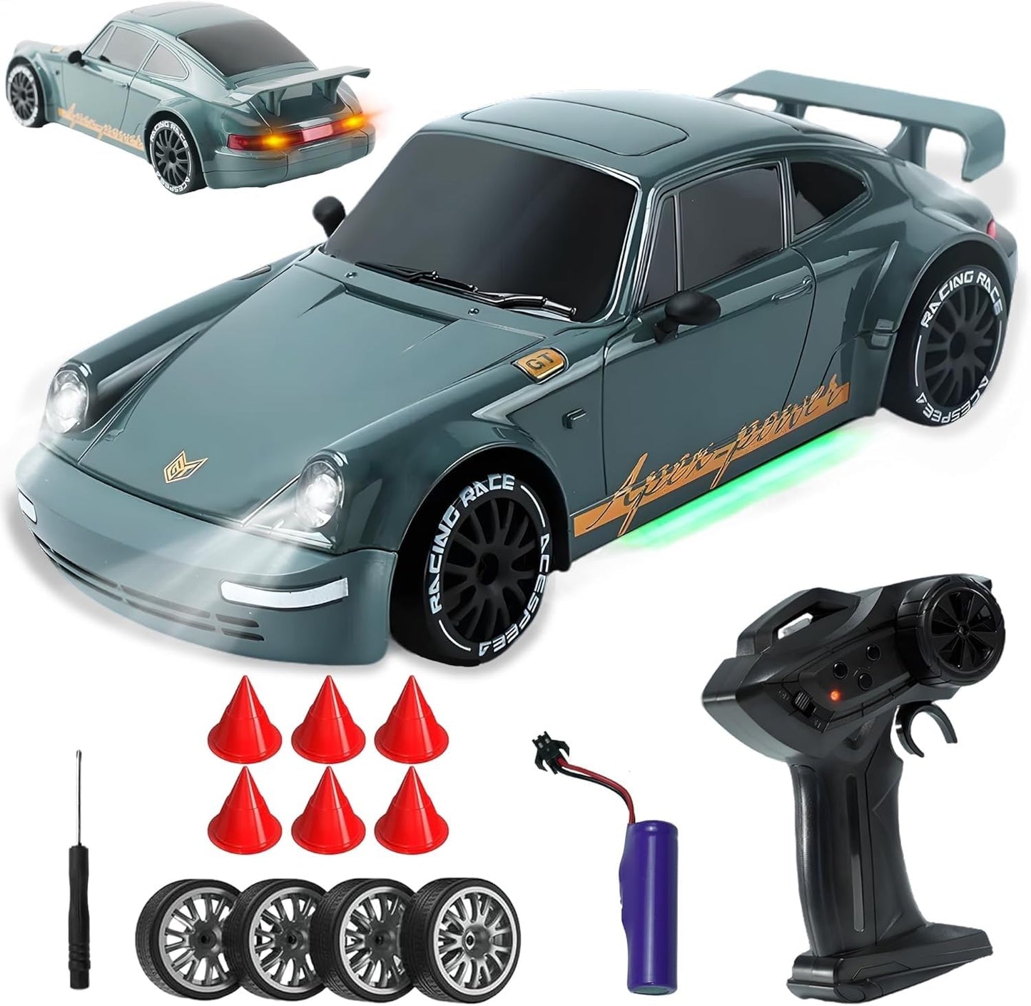 4WD Porsche RC Car | Mini Drifting Remote Control Racer