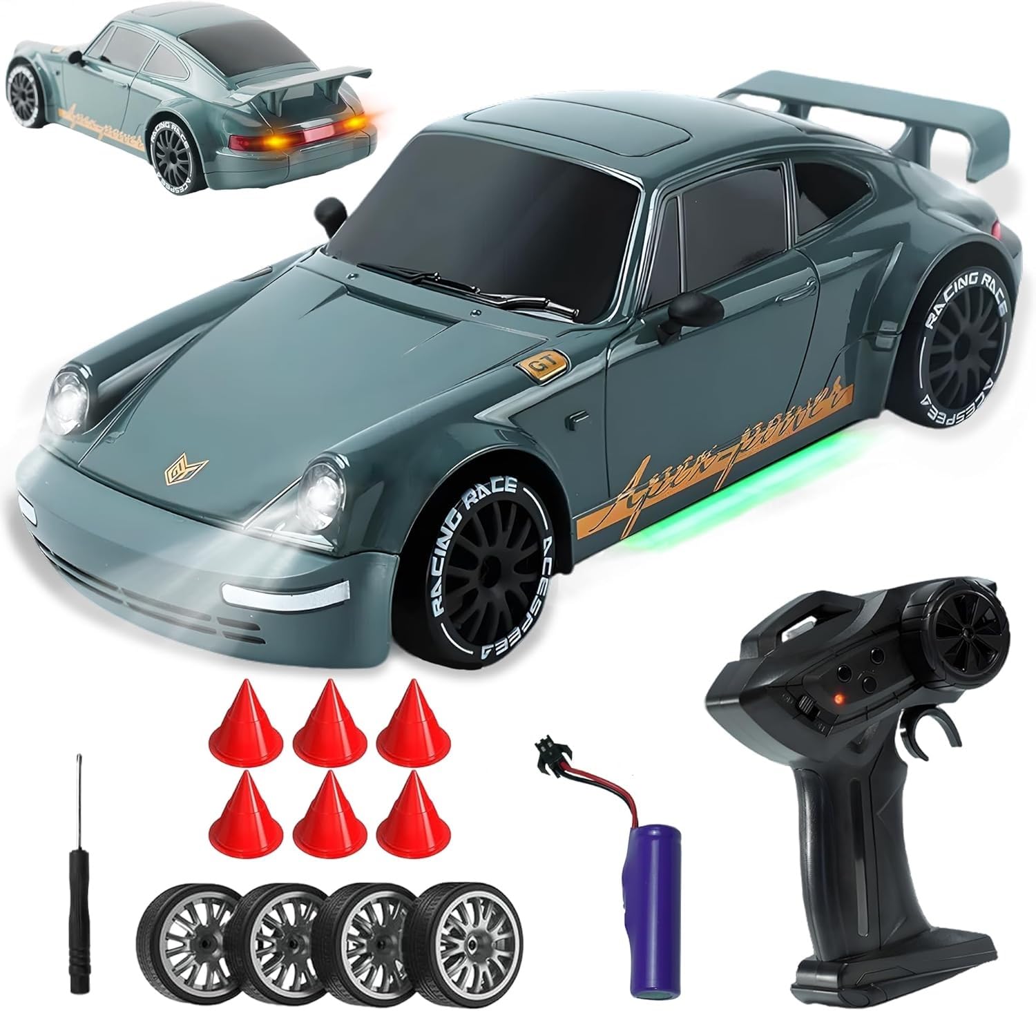 4WD Porsche RC Car | Mini Drifting Remote Control Racer