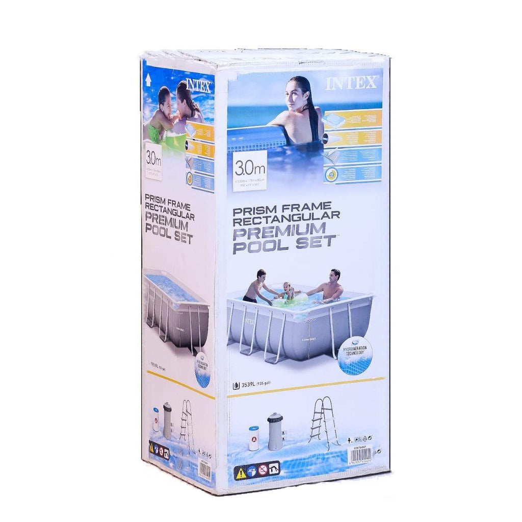 INTEX Above Ground Rectangular Pool With W-Filter Pump