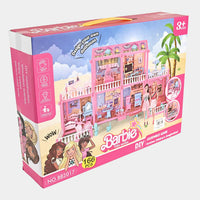 166 Pcs Doll House for Girls | DIY Barbie Villa Playset