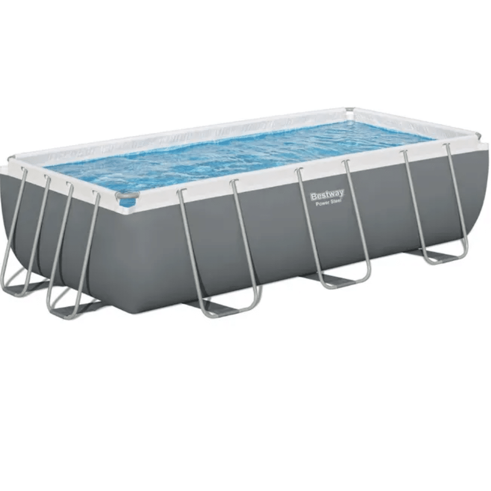 BESTWAY Power Steel Above Ground Rectangular Pool 13ft 3in x 6ft 7in x