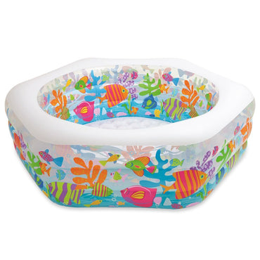 INTEX Ocean Reef Pool For Children 6ft 3in x 5ft 10in x 2ft