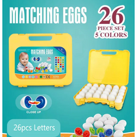 26 Pcs Set Of Colorful Matching Eggs For Kids