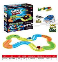 Magic Tracks Bend Flex & Glow Racetrack with LED Flashing Race Cars