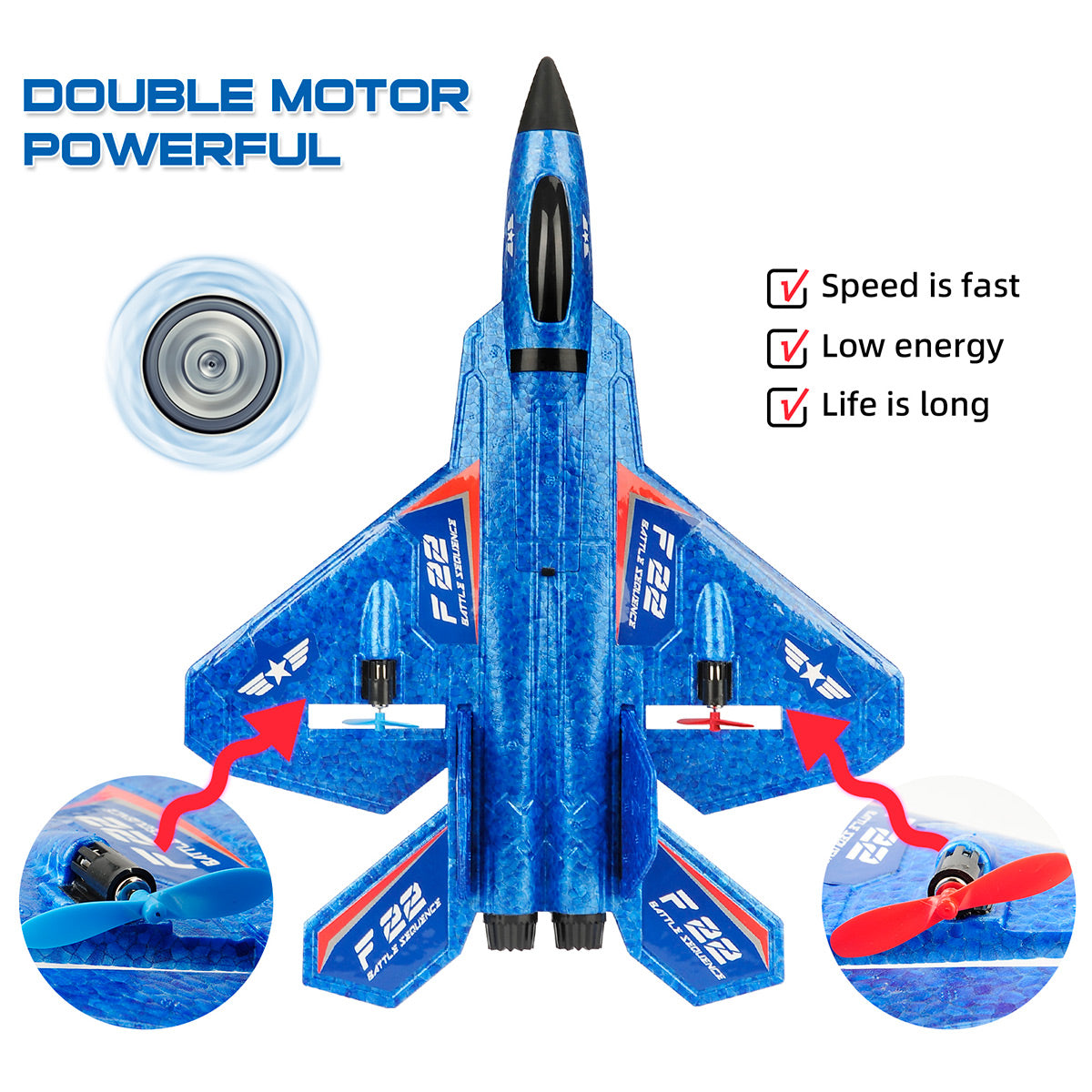 F22 Remote Control Fighter Jet for Kids