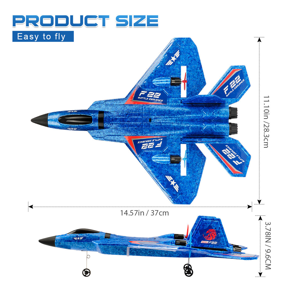 F22 Remote Control Fighter Jet for Kids
