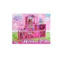 117 Pieces Three Storey Holliday Barbie Doll House Villa