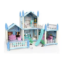 4 Rooms Doll House Villa Set | Dream Home DIY Doll house