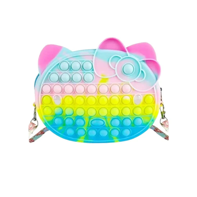 Butterfly Pop It Purse | Fidgety Purse For Girls | Hello Kitty Bag