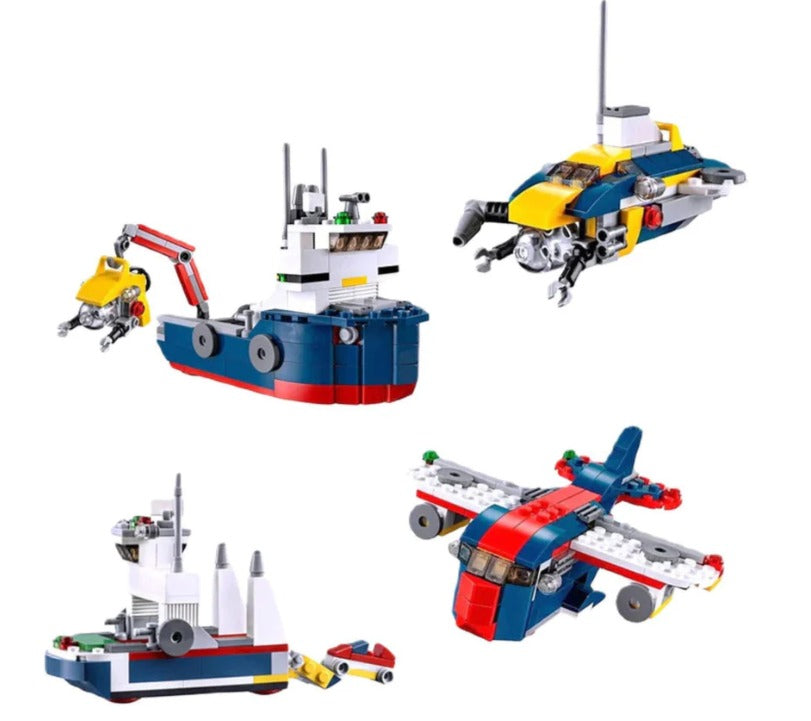Decool Ocean Explorer 4-in-1 Building Block Set