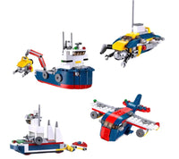 Decool Ocean Explorer 4-in-1 Building Block Set