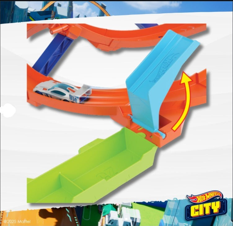 Hot Wheels 360° Loop Stunt Track Set with Launcher