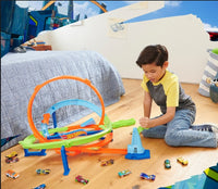 Hot Wheels 360° Loop Stunt Track Set with Launcher