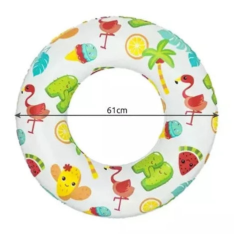 BESTWAY Colorful Designed Swim Ring For Kids 24in
