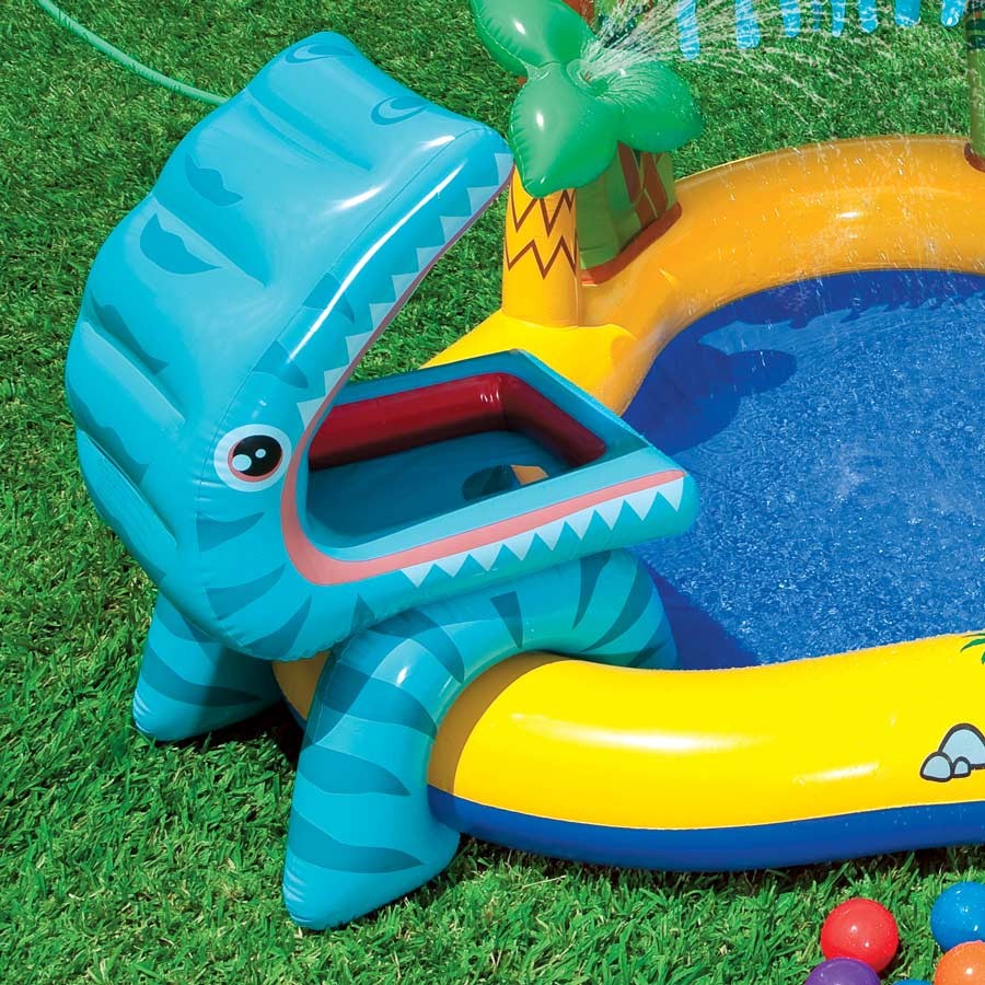 INTEX Dino Play Pool For Children 8ft 2in X 6ft 3in X 3ft 7in (1ft Depth)