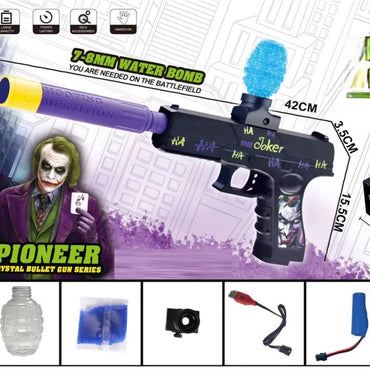 Joker-Themed Blaster Soft Water Bullets Orbees Gun