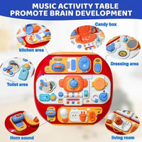 Interactive Baby Activity Musical Learning Table With Lights & Sounds