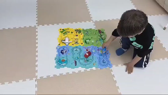 Rail Car Track Puzzle | 25 Pcs Rail Car Track | Design Your Own Track