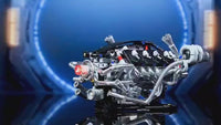 Motorized Supercar V8 Engine Building Blocks Set with LED Lights | 770 PCS Mechanical Model Kit for Kids & Adults
