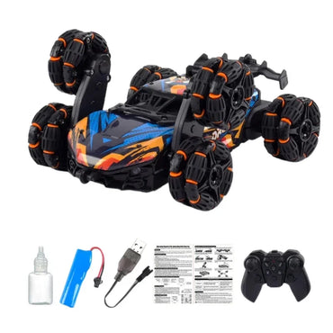 High Speed 2.4GHz Remote Control 6-Wheel Drift Car with 360° Rotation, Steam Effects, Lightning LEDs & Rechargeable Battery