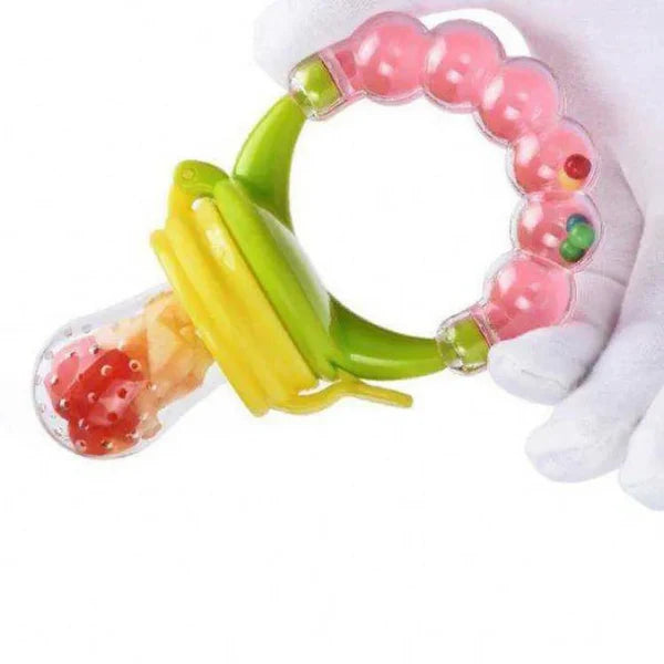 Pickle Pacifier Baby Fruit Pacifier with Ring Shape Rattle – The Toy Factory