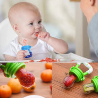 Baby Fruit Pacifier with Ring Shape Rattle