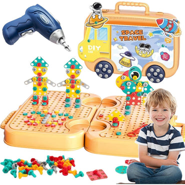 DIY 3D Screw Puzzle Box with Electric Drill