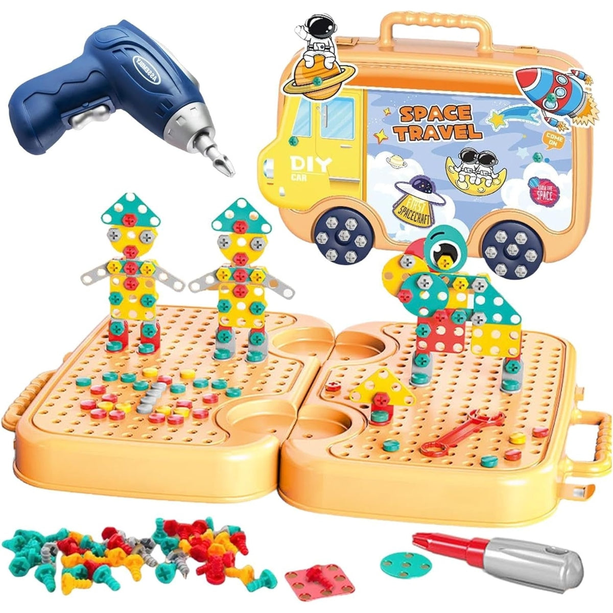 DIY 3D Screw Puzzle Box with Electric Drill
