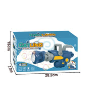 8-Hole Automatic Bubble Gatling Gun with Fan Blower