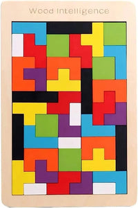 Wooden Tetris Puzzle Board Game For Kids