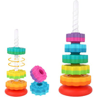 Rainbow Tower 5 Pcs Spinning Circle | Spinning Circle Toy For Kids