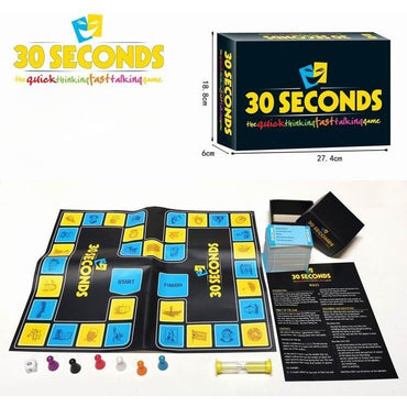 Global Star 30 Seconds Board Game | Fun Quiz Challenge | Cult-favorite 30 Seconds Board Game