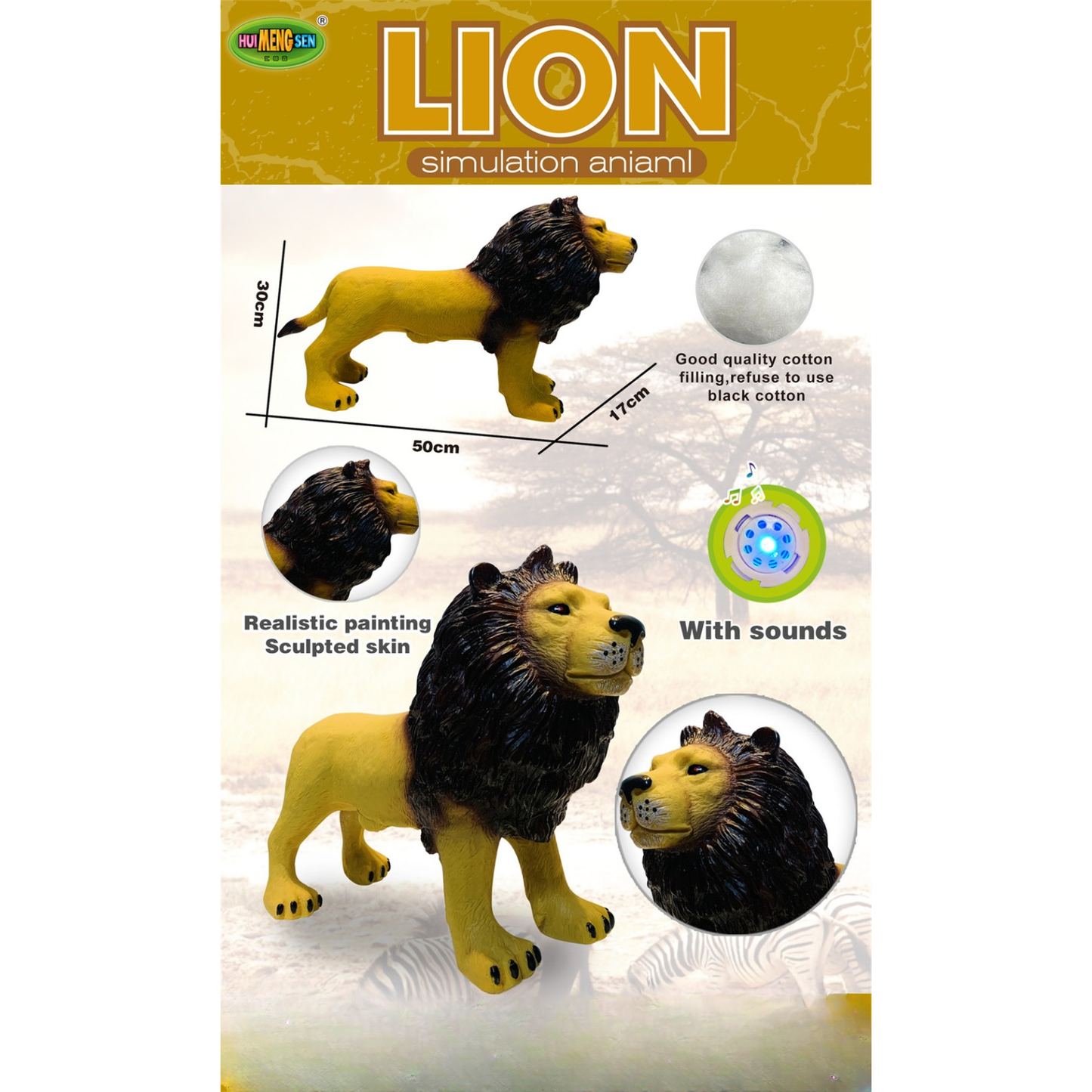 Lion Simulation Animal | Animal Toy